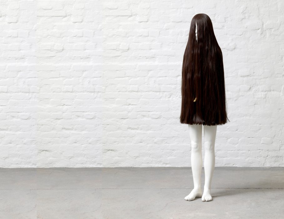 Mariana Vassileva 2007 Joey Gypsum artificial hair mixed media 165cm